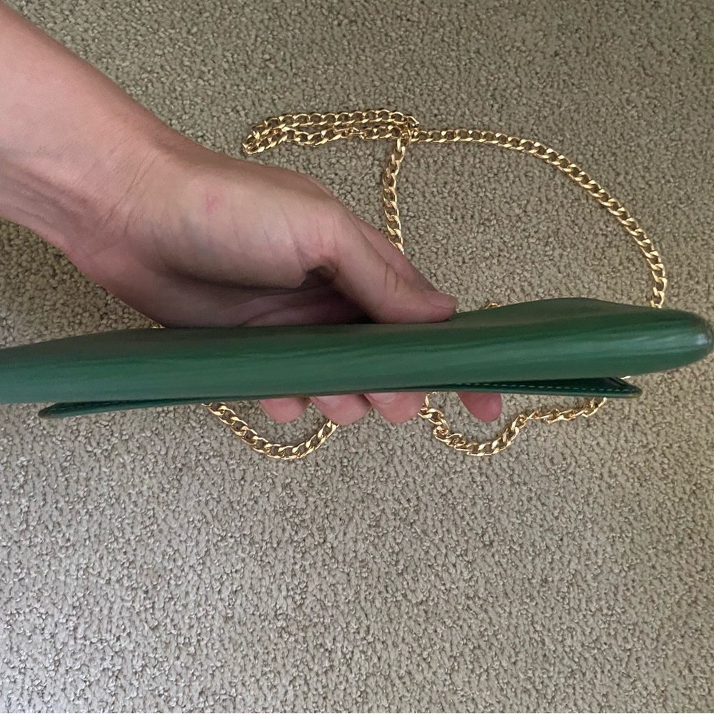 Louis Vuitton Sarah Epi leather wallet on chain green gold - Picture 5 of 9